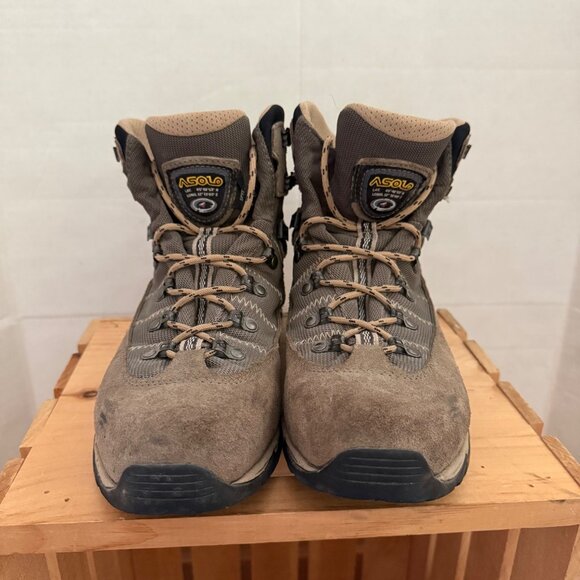 Asolo Mens Size 10.5 Brown SPYRE GV Gore Tex Vibram Sole Waterproof Hiking Boots main image 7